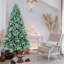 Arbre de Noël aux extrémités abondantes, conception à branches articulées, aspect naturel, support stable et assemblage facile pour les décorations des Fêtes-397791963