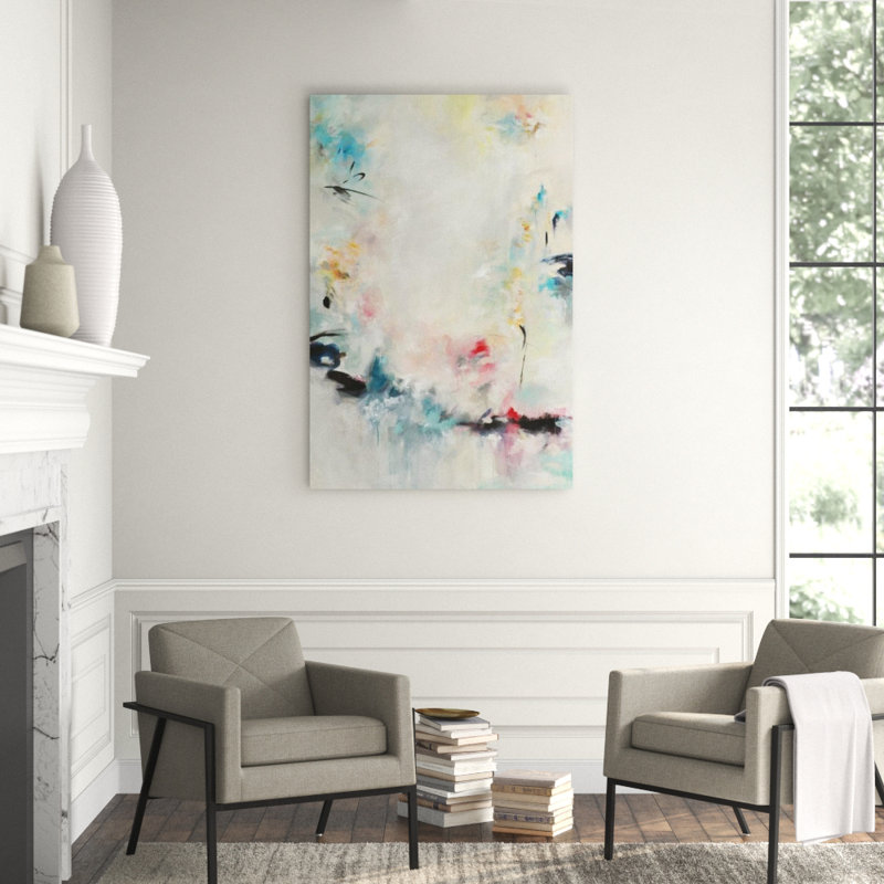 Elle Est A Moi Painting by Guseul Park, 60" H x 40" W x 1.5" D, Knife Gel