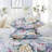 100% Egyptian Cotton Fitted Sheet Set, 4pcs 800 Thread Count Luxury Garden Flower Print Bedding Set, For Bedroom Guest Room Student Dorm All Seasons-128817947