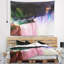Tapisserie de mélange de polyester coloré abstrait niagara avec accessoires suspendus inclus-28483132