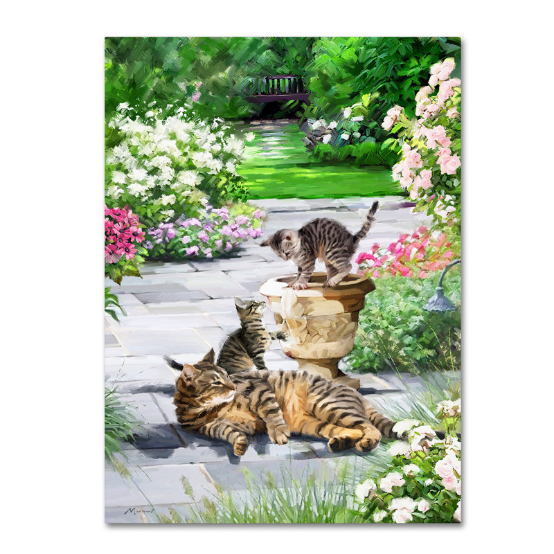 Armand «Cats», reproduction sur toile, H 19 po x l 14 po x P 2 po