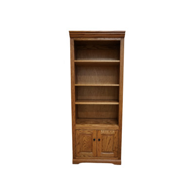 Raheim 28" W Solid Wood Standard Bookcase by Foundry Select
