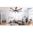 72 Inch Large Ceiling Fan with Light, Modern 8-Blade Silver and Wood Grain Indoor Outdoor Fans with Remote App Control Dimmable Light, Quiet DC Motor Reversible 6 Speed Timer-652494716-652494715-652494709