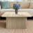 Aurel 31.5" Fluted Square Coffee Table-1711633970