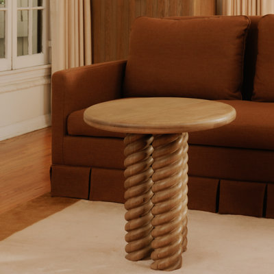 Table d'appoint Treccia Chêne