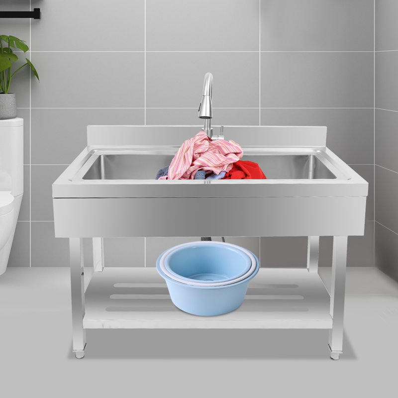 36'' L Single Bowl Stainless Steel Kitchen Sink