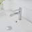 Single-Hole Single-handle Bathroom Faucet with Drain Assembly-87349302