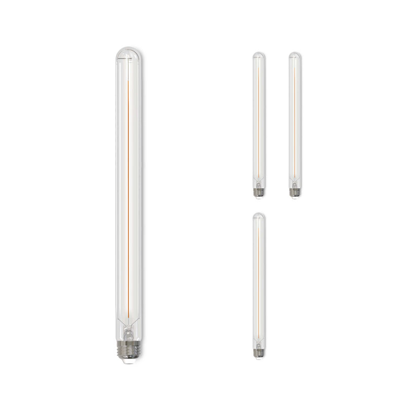 Clear 15-Inch Dimmable LED Filament Bulb Pack