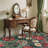 Vintage Boho Rugs Washable Area Rug Low Pile Non Slip Carpet Floral Botanical Accent for Living Room Bedroom Dining Nursery-222753907-222753916