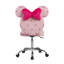 Fauteuil de coiffeuse pivotant à 360 degrés Impressions Vanity pour chambre à coucher Minnie Mouse