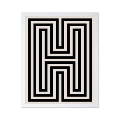 Abstract Letter H