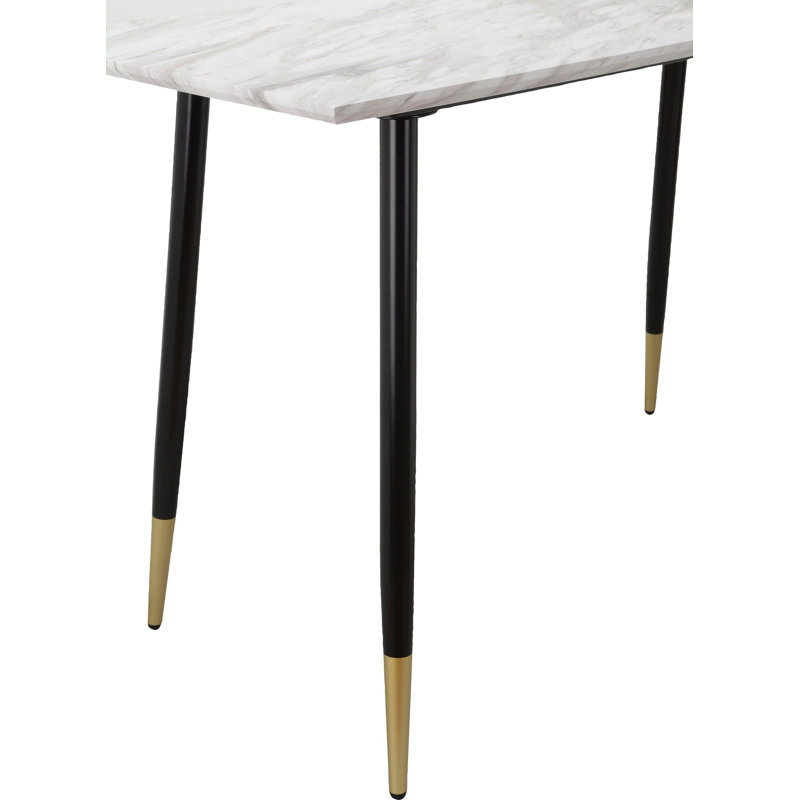 Tontogany Writing Desk, Black, Marble