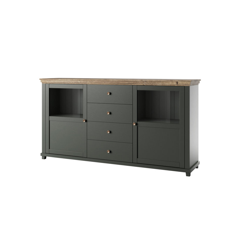 Sabatino 181cm Sideboard, Green/Lefkas Oak