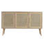 Armoire 35,2lbs en bois brun - Portes et rangement média de 15,2 po de style contemporain avec peu d'espace