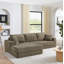 Siège de gauche, canapé modulaire en forme de L, canapé modulaire compressé en velours côtelé de style minimaliste moderne, déplier dans un lit, chambre à coucher, canapé Comfy-509164980