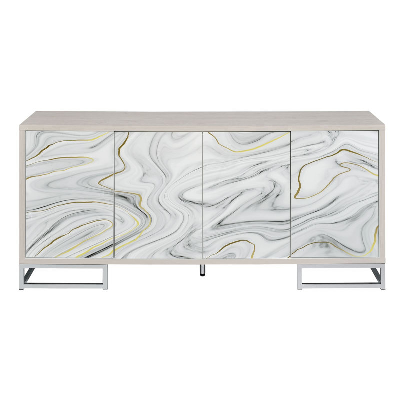 Marble Paint & Console Cabinet