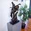 Statue Remington, homme de montagne, bronze, art sculpteur avec base en marbre, L 10 po x l 4 po x H 15 po