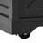 53.7" Farmhouse Kitchen Island with Power Outlet, 2 Sliding Barn Door Kitchen Storage Island with Drop Leaf, Spice Rack Rolling Kitchen Cart on Wheels, for Home, Kitchen and Dining Room, Black-129385751-129385754