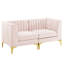 Causeuse en velours Triumph Channel-227303061