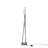 Icicle Contemporary Floor Lamp in Brushed Nickel