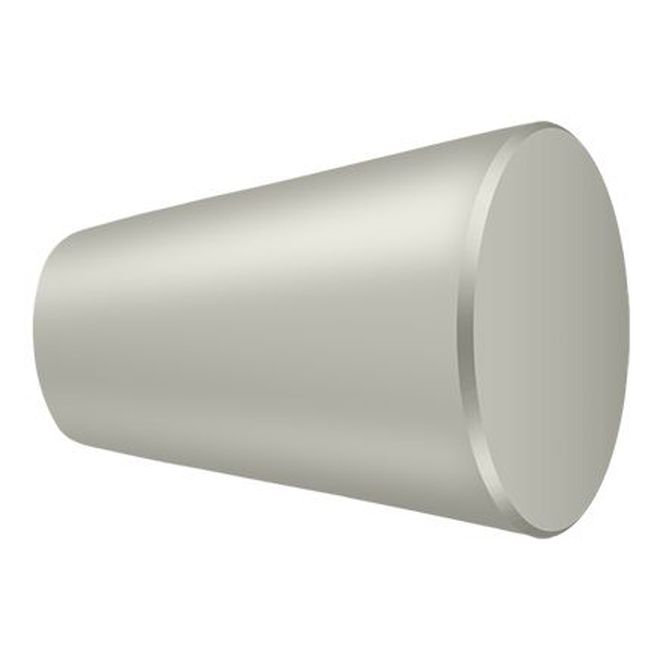 Armoire à boutons Deltana KC20U15 1 po; finition nickel satiné, Nickel brossé, 0.75"