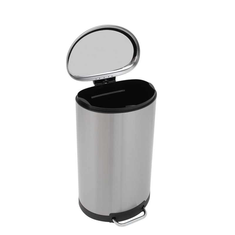 Poubelle à pédale 10,57 gallons en acier