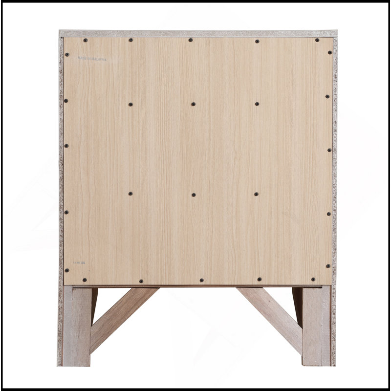 Table de chevet élégante avec rangement, Champagne