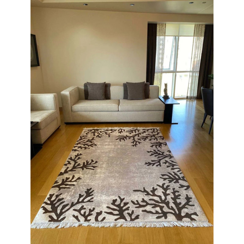 Tapis Lao avec envers antidérapant, Rectangle 5 pi 11 po x 8 pi 10 po