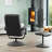 Oundle Swivel Based Based Recliner and Footstool - Cream-1357807778