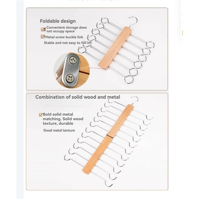 Multi-Layer Solid Wood Clothes Hanger, 1