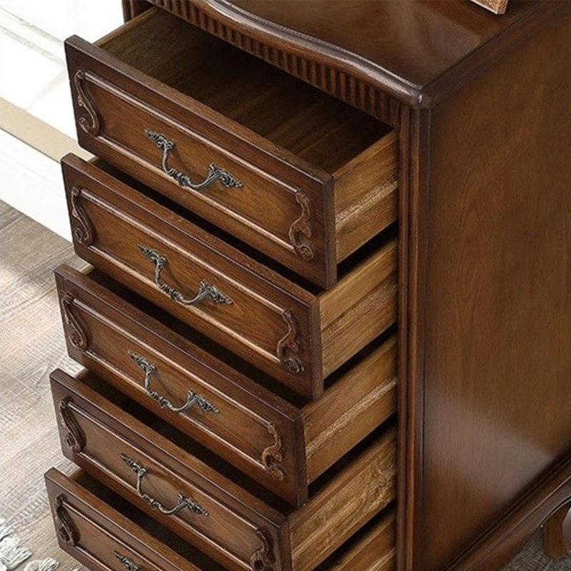 Commode d'appoint en bois massif Tayvia