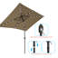 Parasol de marché rectangulaire éclairé 120 po x 78 po Dorando-243047076