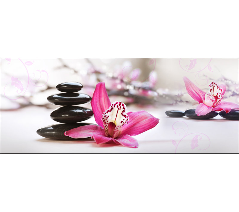 Relaxation III - Graphic Art Print on Glass