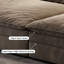Canapé discret en tissu mat simple-106690922