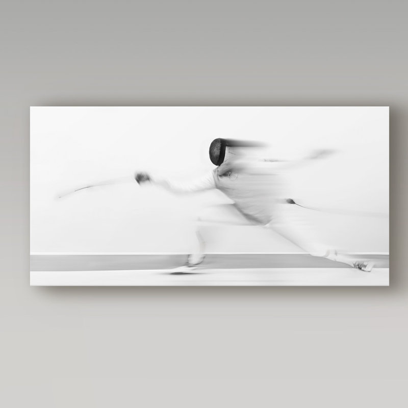 «Fencer Sports» par Ashmont, reproduction de photo sur toile tendue, H 16 po x l 32 po x P 2 po
