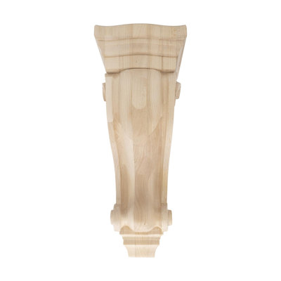 Corbeau en bois massif classique 14-1 / 2 po x 5-3 / 4 po x 6-5 / 8 po