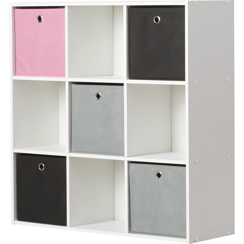 Cliffside Bookcase, Pink / Black / Grey