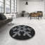Tapis noir/gris à motifs-350205042