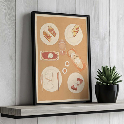 Reproduction d'art sur toile, petit-déjeuner