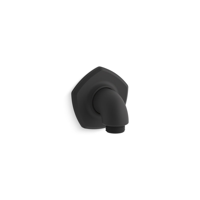 Occasion Wall-Mount Supply Elbow, Matte Black