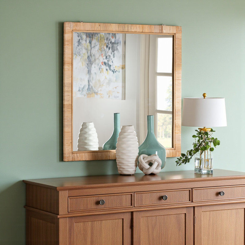 Miroir d'appoint mural Clark, 34,13 po x 34,13 po