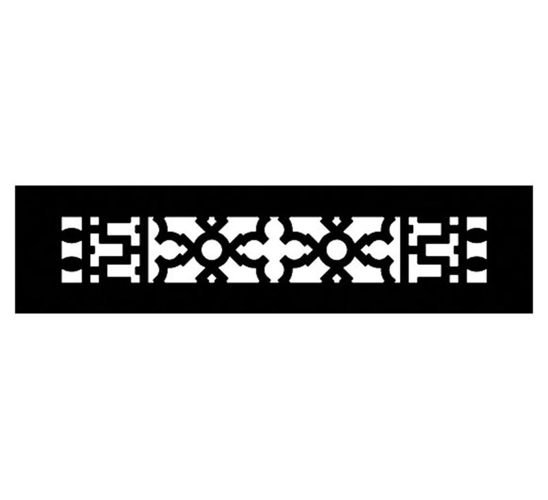 Grille en aluminium Regrol, Noir, 4 po x 10 po