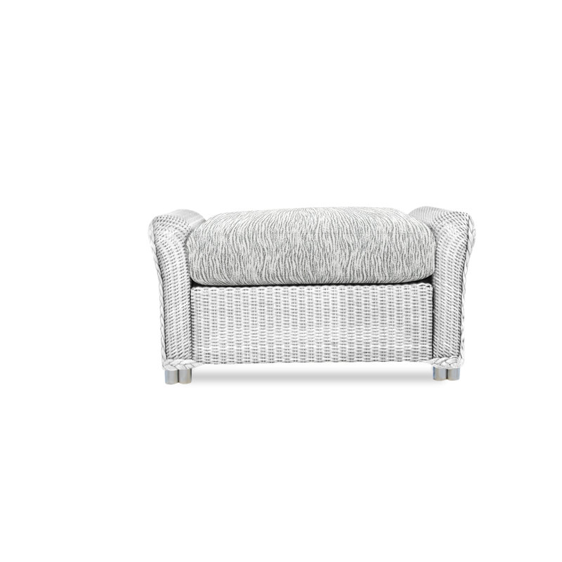 Reflections Outdoor Ottoman, Charlotte Sparrow, White