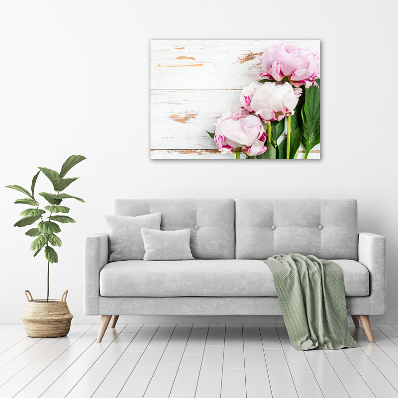 Peonies - No Frame Print on Glass