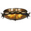 Rustic Lodge 6 - Light Semi Flush Mount
