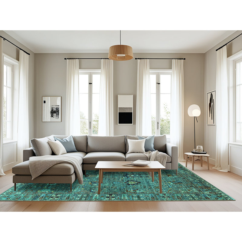 Abstract Indoor Rug, Rectangle 8' x 10'