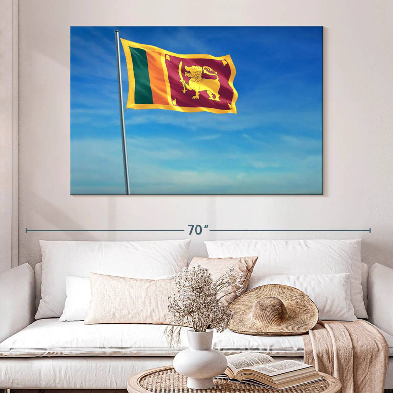 Borges Hoisted Sri Lanka Flag
