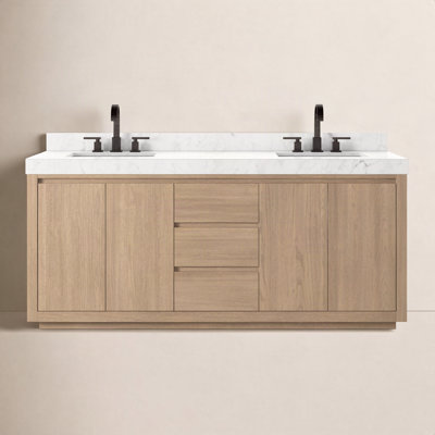 Oak Double Bathroom Vanity