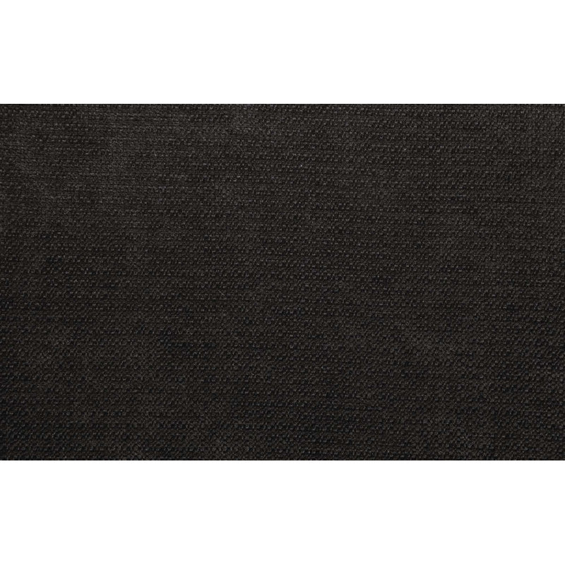 Chaise d'appoint en chenille noire et finition noire, ensemble de 2