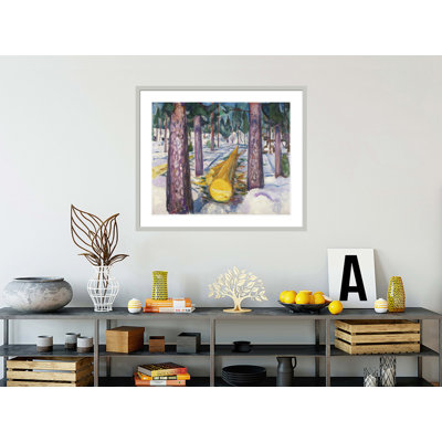 «The Yellow Log» par Edvard Munch - impression giclée sur cadre